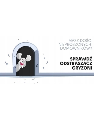 Dźwiękowy skuteczny odstraszacz ptaków z czujnikiem ruchu 230V